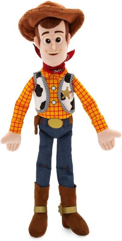 Photo 1 of Official Toy Story Plush, Woody, Iconic Cuddly Toy Character with Embroidered Eyes and Soft Plush Features, Suitable for All Ages