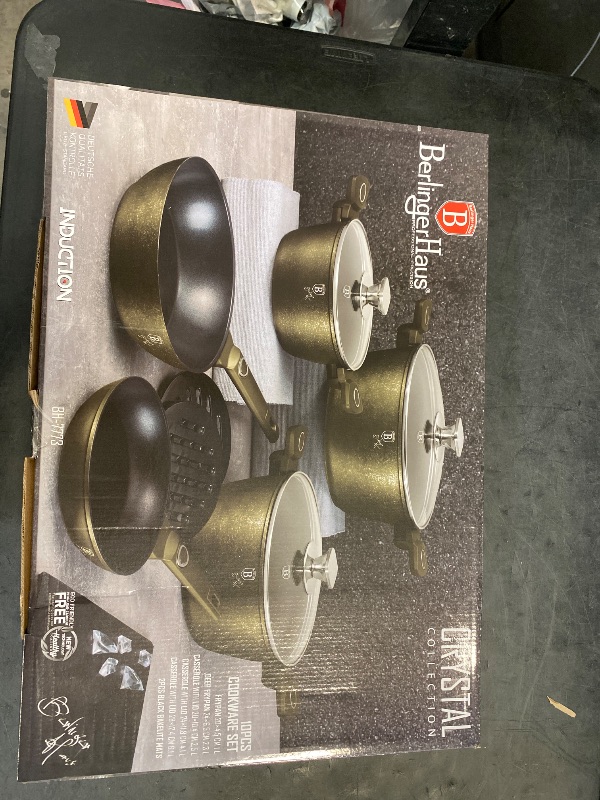 Photo 1 of Berlinger Haus 10-Piece Kitchen Cookware Set Crystal Collection