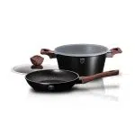 Photo 1 of 4 pcs cookware Set Berlinger Haus Ebony Rosewood Collection. Color : Black.