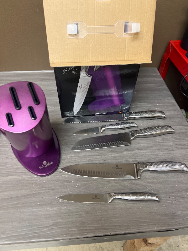 Photo 1 of 6-Piece Knife Set Berlinger Haus Royal Purple Edition