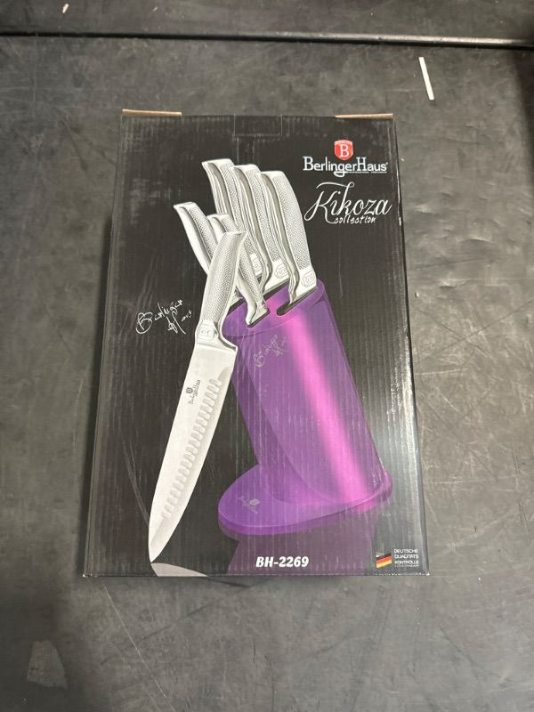 Photo 1 of 6-Piece Knife Set Berlinger Haus Royal Purple Edition
