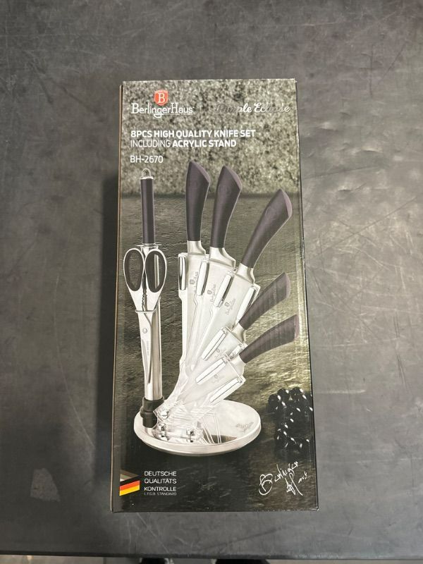 Photo 1 of 8-Piece Knife Set Berlinger Haus Purple Eclipse
