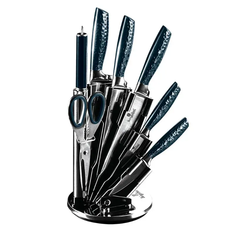 Photo 1 of 8-piece kitchen knife set with acrylic stand
