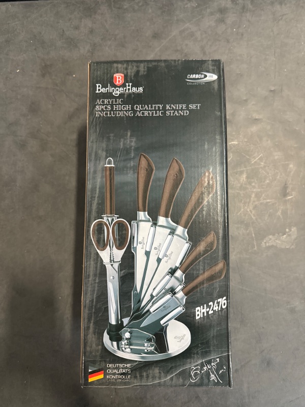 Photo 1 of 8-Piece Knife Set Berlinger Haus Carbon Pro