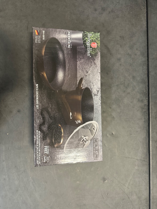 Photo 1 of 5-Piece Cookware Set Berlinger Haus Shiny Black Edition