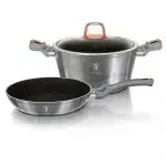 Photo 1 of 3 pcs cookware Set Berlinger Haus Moonlight Collection. Color : grey.
