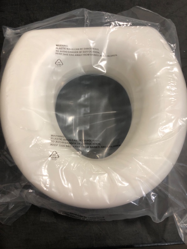 Photo 1 of HealthSmart Enhanced Comfort 5" Raised (Round) Toilet Seat Riser 5 Slip Resistant Pads FSA/HSA Eligible Toilet Seat Risers for Seniors Padded Toilet Seat Elevation 15.7 x 15.2 x 6.1