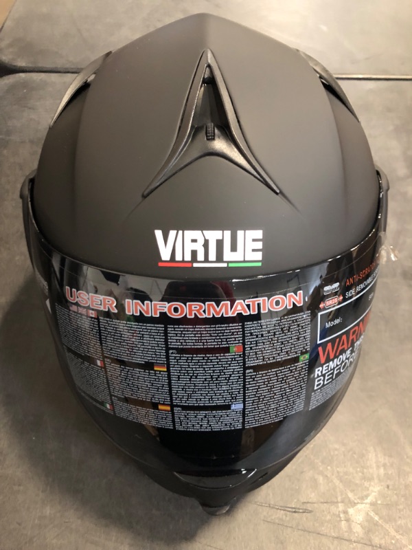 Photo 1 of Motorcycle Bluetooth Modular Helmet, DOT Approved Dual Visor Full Face Flip up Bluetooth Integrated Motorcycle Helmets for Adults Men Women