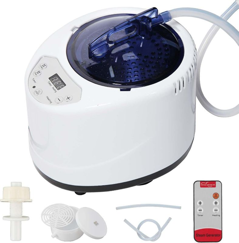 Photo 1 of Sauna Steamer Machine, Portable Sauna Steamer, Steam Generator for Sauna, 2.5 Liter Home Sauna Steamer Pot with Remote Control, Steam Cup, Home Spa Sauna Accessories