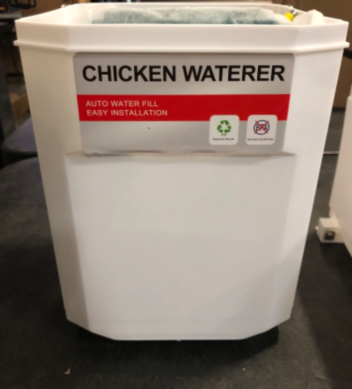 Photo 1 of Float-Controlled Automatic Chicken Waterer & No Waste Feeder Kits - Chicken Coop Accessories, Poultry Waterer and Feeder, Two Buckets 3 Gallon/18-23 Pounds
