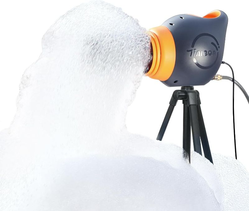 Photo 1 of Foam Machine for Kids - Easy to Use Foam Making Toy with Large Foams Production, Perfect for Birthdays, Celebrations, and Backyard Events