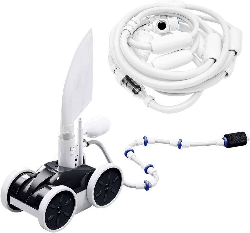 Photo 1 of MAKHOON Upgrade Pool Pressure Side Sweeper: Professional Solution for Cleaning Your Swimming Pool (Four Wheels are Better Than Three)