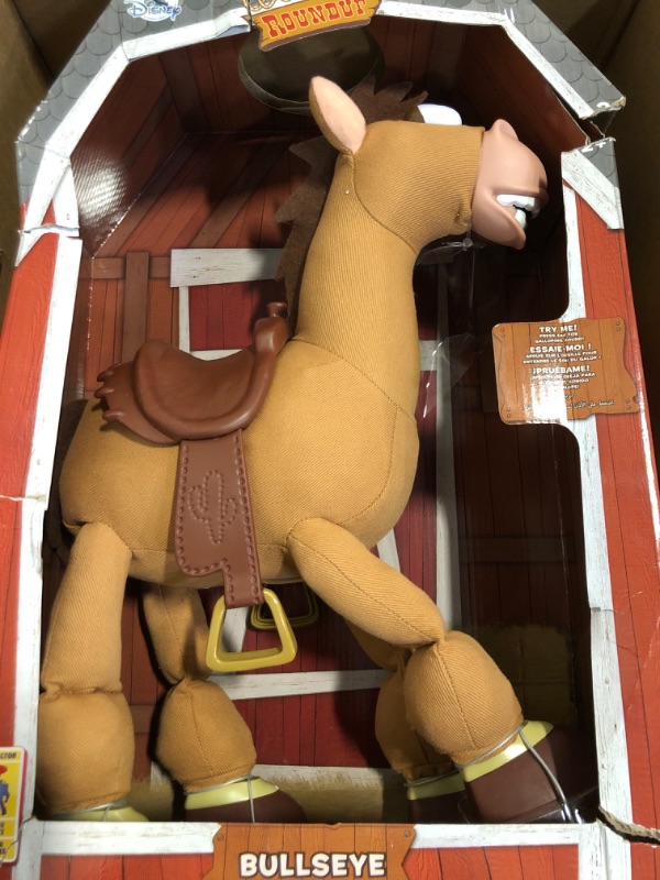 Photo 1 of Box Minor Damaged**Official Bullseye Interactive Talking Action Figure from Toy Story, Features Sounds and Phrases from The Movies, Interacts with Other Figures and Toys