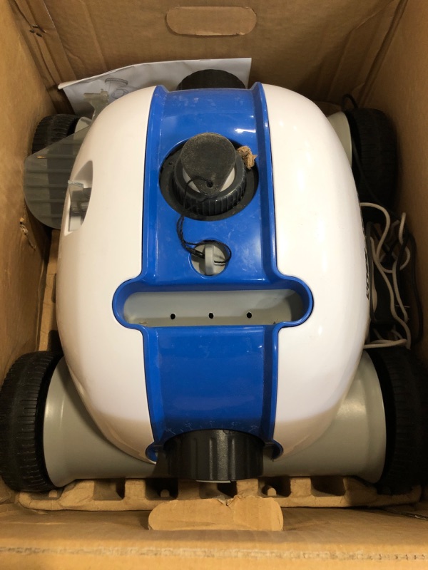 Photo 1 of (2023 Model) Rock&Rocker Cordless Robotic Pool Cleaner Pool Vacuum with Dual-Drive Motors, Up to 90 Mins Runtime, Powerful Suction, Cleaning for Above or Inground Pools up to 861 Sq Ft, Blue