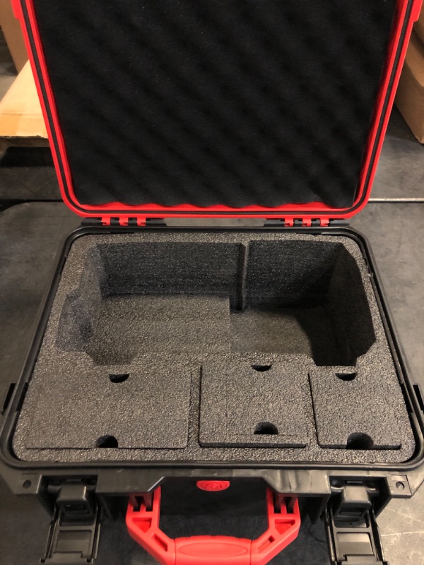 Photo 1 of Air Compressor Case for Milwaukee M18 Inflator - Waterproof Hard Shell Air Pump Storage Bag Compatible with Milwaukee Tire Inflator 2848-20, Battery Pack 18V 3.0 to 12.0 Ah & Chargers (Case Only)