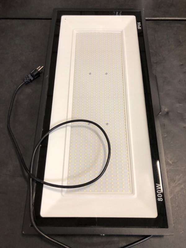 Photo 1 of 800W LED Flood Light Outdoor, 6000K 80000LM Daylight White Security Lights Outside Lamp, IP66 Waterproof Exterior Floodlights Lighting for Garden Yard Stadium Arena