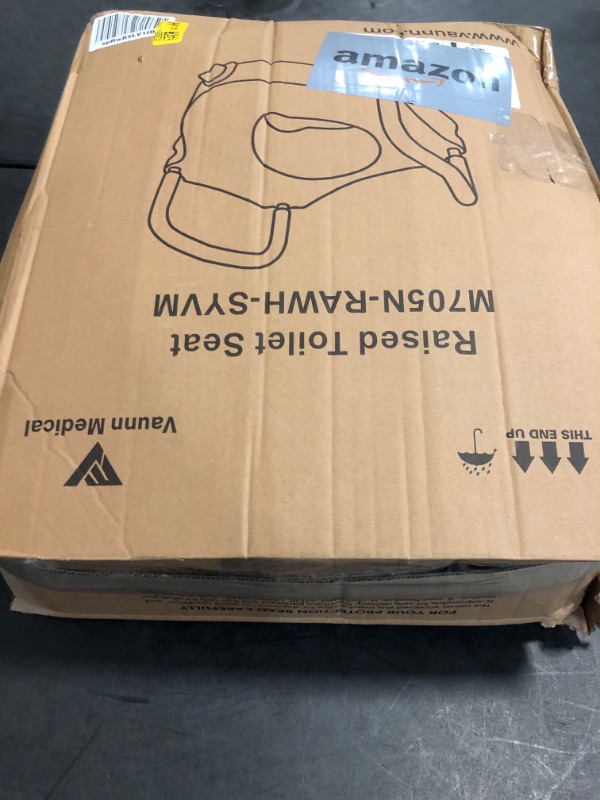 Photo 1 of FSA/HSA Eligible, Vaunn Raised Toilet Seat and Elevated Commode Booster Seat Riser with Removable Padded Grab Bar Handles & Locking Mechanism