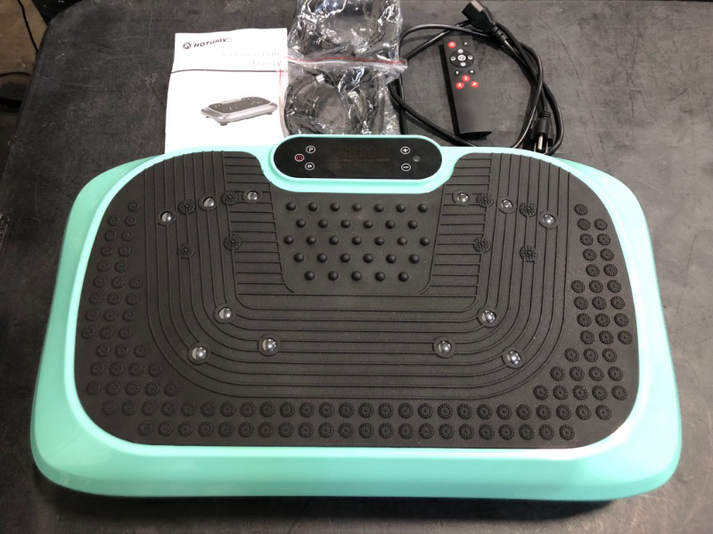 Photo 1 of HOTWAVE Vibration Plate Exercise Machine for Lymphatic Drainage, Power Vibrating Plates Platform for Weight Loss - Whole Body Shaker Vibration Plate Machine Home Gym Shaping Fitness Workout