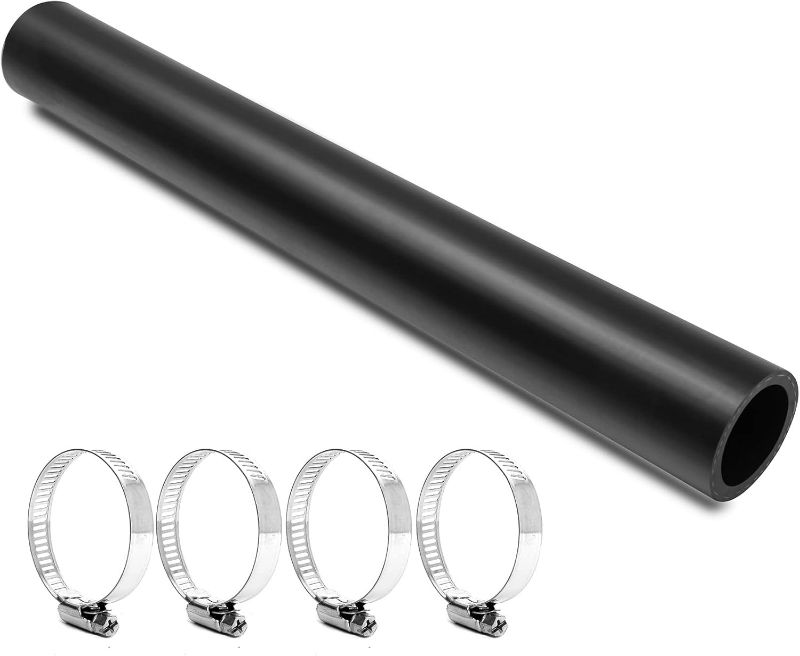 Photo 1 of 3' Gasoline Fuel Neck Hose with 4 Clamps, 1.375 in ID Reinforced Fuel Filler Hose