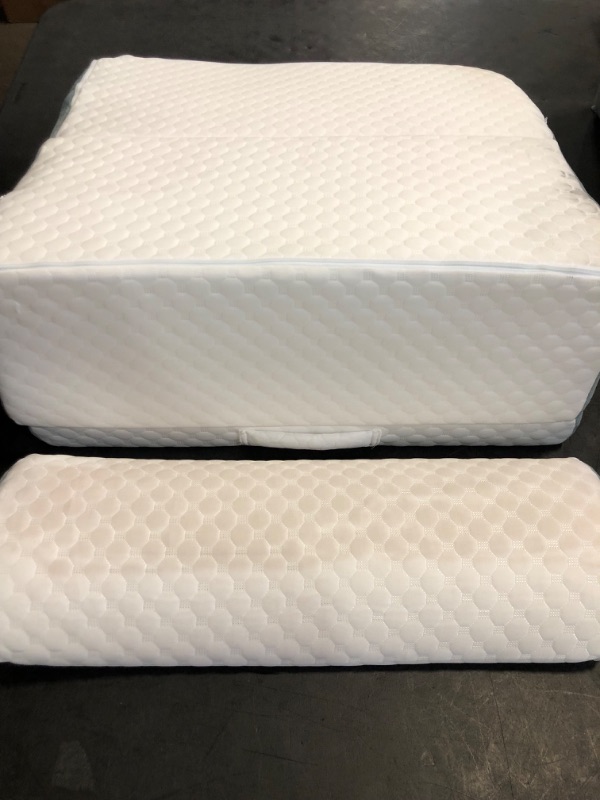 Photo 1 of Wedge Pillow Headboard, 3PCS Orthopedic Bed Wedge Pillows Set for After Surgery, Adjustable Pillow Wedge for Acid Reflux&Back Pain Relief, Sleeping, Back Pillow for Bed Sitting Up