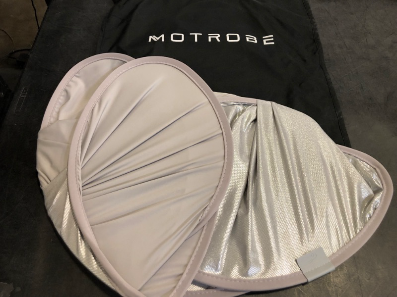Photo 1 of Motrobe Tesla Model Y Sunshade Roof [No Gaps No Sagging] Heat Insulation Nano Ice Crystal Coating UV Blocking Glass Sunroof Top Window Cover Foldable 2020-2024 Model Y Accessories BEIGE