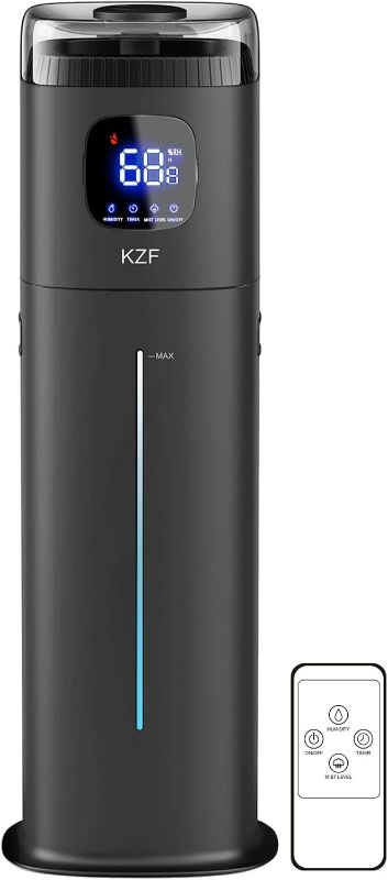 Photo 1 of 9L Humidifiers for Bedroom Large Room-Ultrasonic Cool Mist Humidifier with Humidistat, 72 Hours, Top Fill, 26dB Quiet, 3 Mist Levels, Auto Shut-Off for Baby Nursery and Plants (Black)