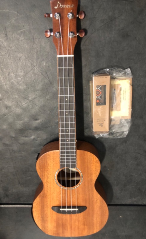 Photo 1 of Donner Concert Ukulele Beginner Mahogany 23 Inch Ukelele Kit with Free Online Lesson Gig Bag Strap Nylon String Tuner Picks Cloth DUC-1 Gift Choice