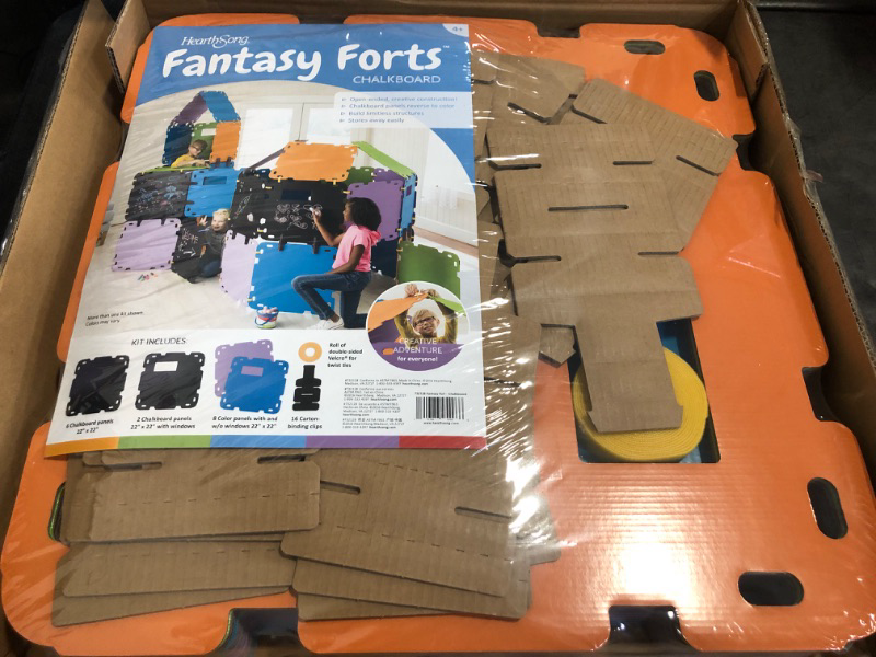 Photo 1 of Color Block Fantasy Forts with Chalkboard Panels