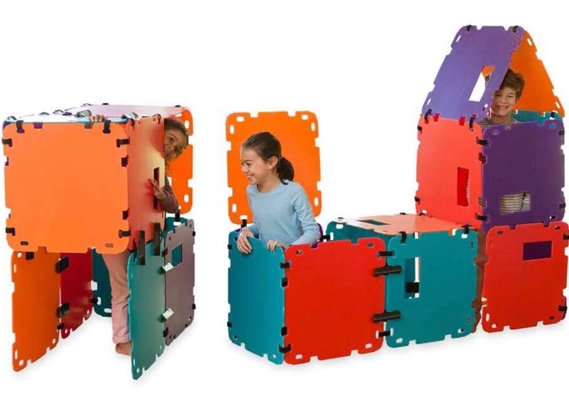 Photo 1 of Color Block Fantasy Forts with Chalkboard Panels