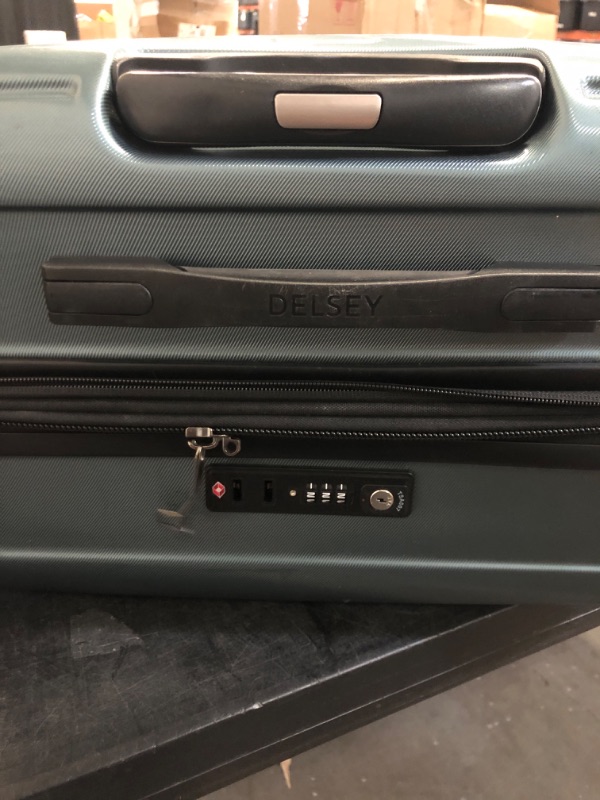 Photo 1 of DELSEY SHADOW 5.0 Shadow Suitcase Expandable Capacity Large Security Tech ZIP TSA Lock 5 Year International Warranty 106+10L 8 Wheels Double Casters Washable, green