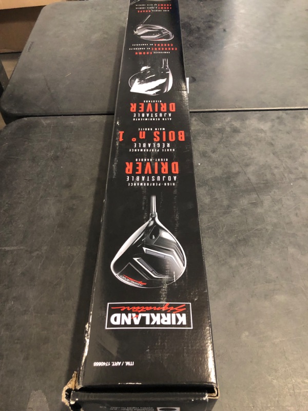 Photo 1 of Kirkland Signature Adjustable Driver True Temper EvenFlow Riptide Graphite Shaft Right Handed 10.5 Degree Loft with 4 Adjustable Hosel, Regular, Silver