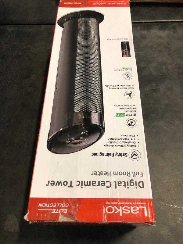 Photo 1 of Lasko 22" Ceramic Tower Heater with Remote Control
