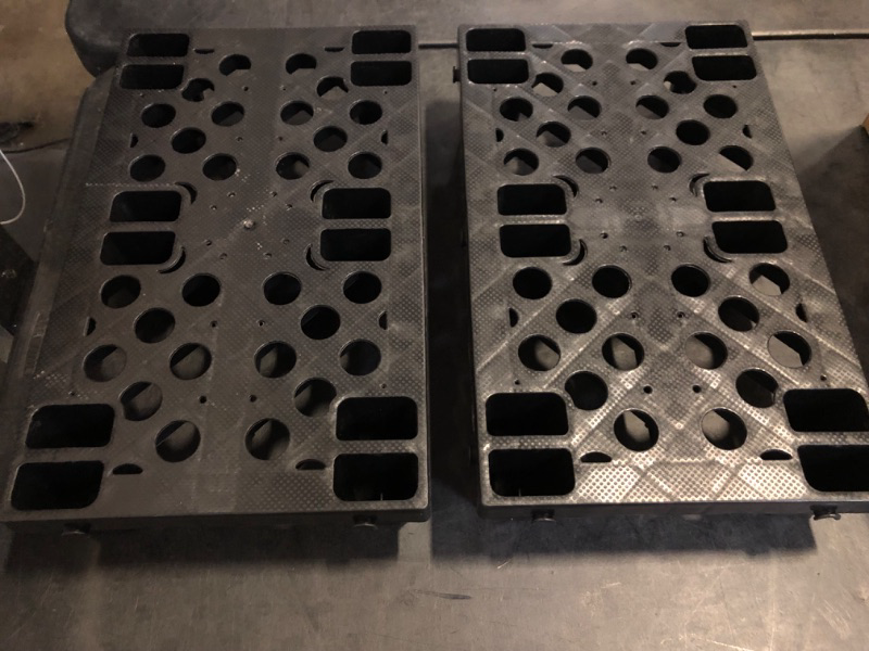 Photo 1 of 2 Pcs Plastic Pallets, Lightweight Waterproof Floor Pallet, Interlocking Storage Pad with Breathable Grids, Applicable to Indoor and Outdoor, Garages, Kitchen and Basement
