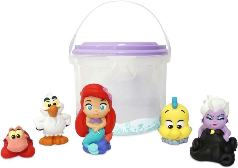 Photo 1 of Disney Store Official Bath Set (Little Mermaid) - Kids Bath Accessories with Beloved Disney Characters - Colorful and Fun Bath Time Essentials for Kids - Suitable for All Ages