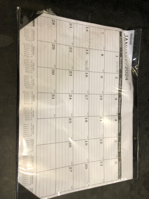 Photo 1 of 2025 Desk Calendar - Large Desk Calendar, Jan. 2025 – Dec. 2025, 22" x 17", Office Supplies, 2-in-1, Corner Protector, Ruled Blocks