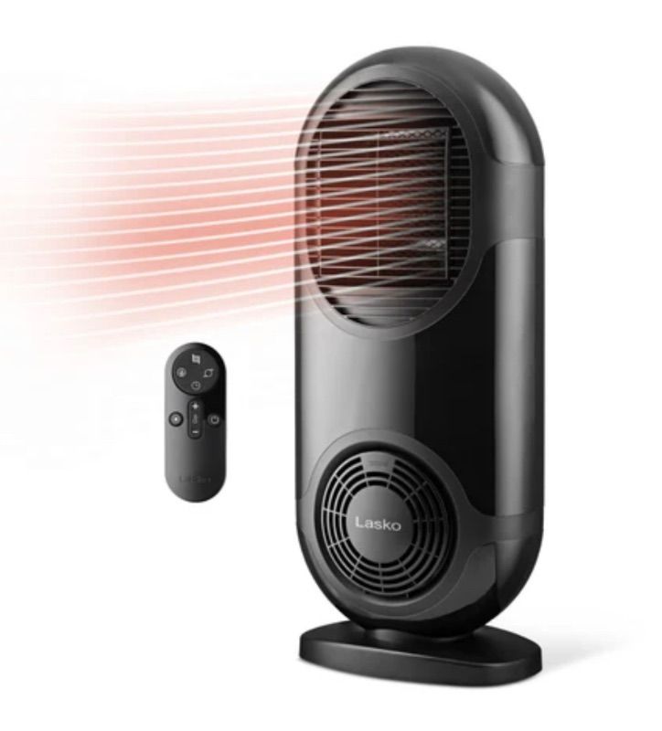 Photo 1 of LASKO 27" Motion X Console Space Heater with Remote Control , BLACK