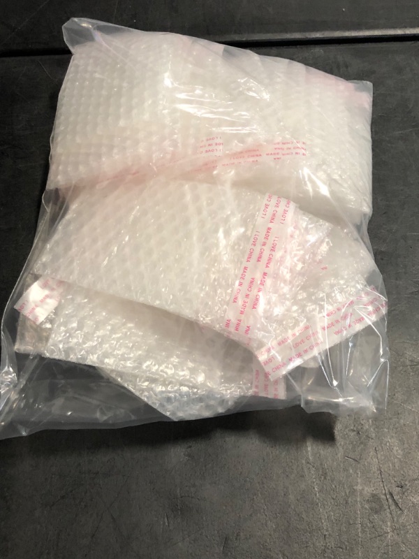 Photo 1 of ROUND RICH 50 Pack Clear Bubble Pouches 6x8 inch with Double Walled Bubble Thickening Shockproof Foam Wrap Bags for Cushioning Packing Shipping Moving and Storage