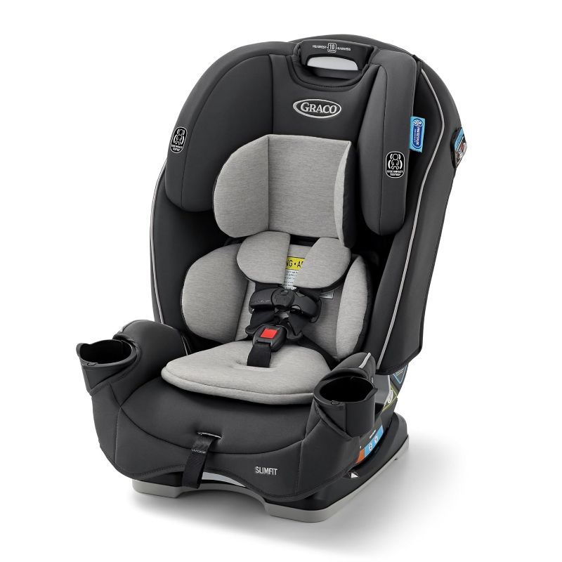 Photo 1 of Graco Slimfit 3-in-1 Convertible Car Seat, Ultra-Space-Saving Design, Darcie 2.0, Suitable for Rear and Forward-Facing, Highback Booster Seat with 10-Position Headrest