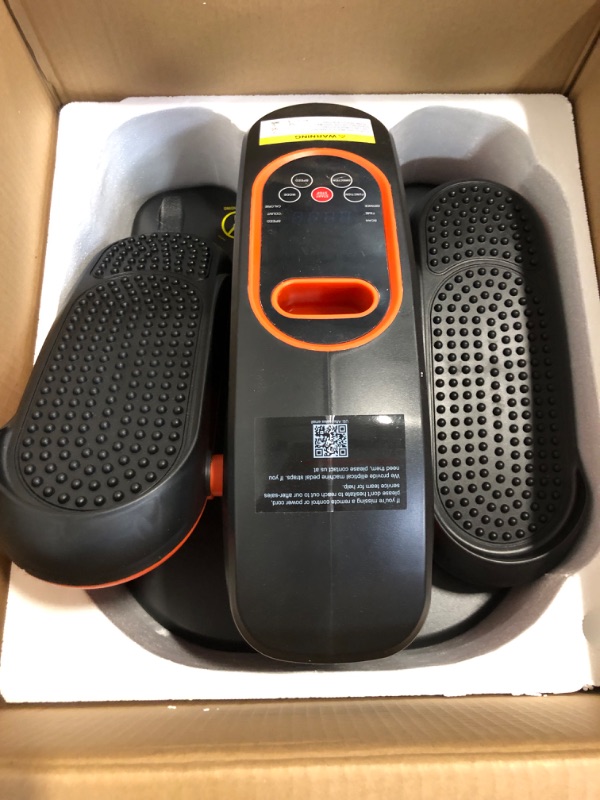 Photo 1 of Under Desk Elliptical Machine, Ellipse Leg Exerciser with 15 Adjustable Speed, Quiet & Portable Seated Pedal Exerciser, Ideal for Seniors & Sedentary Office Workers