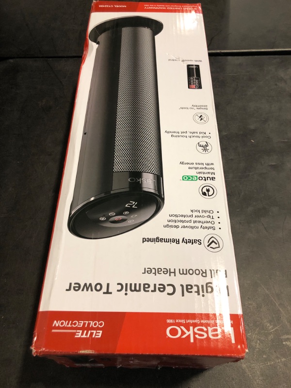 Photo 1 of Lasko 22" Ceramic Tower Heater with Remote Control