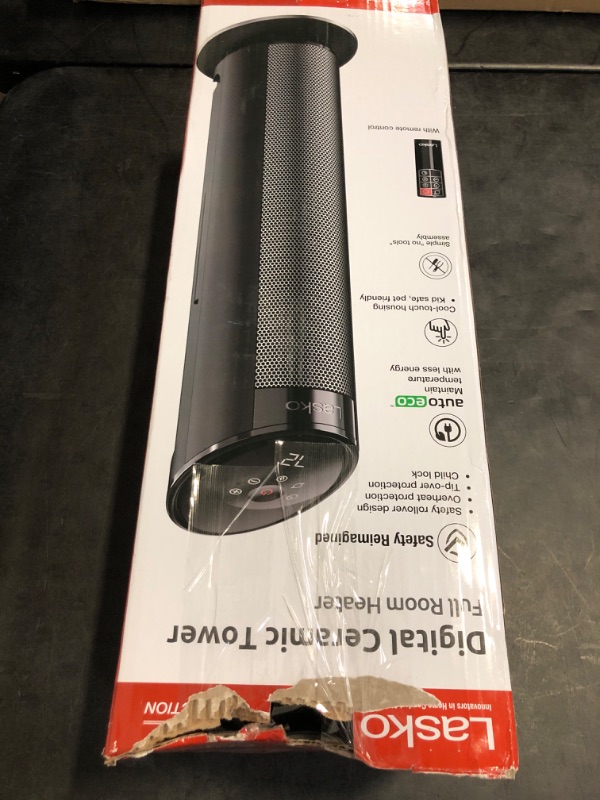 Photo 1 of Lasko 22" Ceramic Tower Heater with Remote Control