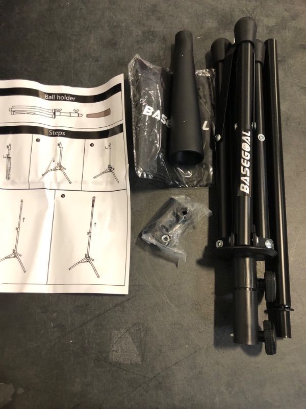 Photo 1 of Batting Tee Baseball Tee,Softball Travel Portable Tee Tripod Stand Rubber Tee for Batting Training Practice with Carrying Bag
