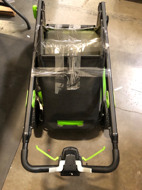 Photo 1 of *Missing Batteries** Greenworks 60V 25” Cordless (Self-Propelled) Lawn Mower (LED Lights + Aluminum Handles), 2 x 4.0Ah Batteries and Dual Port Rapid Charger