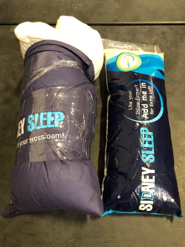 Photo 1 of Sidney Sleep Pillow for Side and Back Sleepers - Comfort for Neck and Shoulder Pain - Adjustable and Customizable Shredded Memory Foam Filling - Queen Size - Additional Foam Fill Included