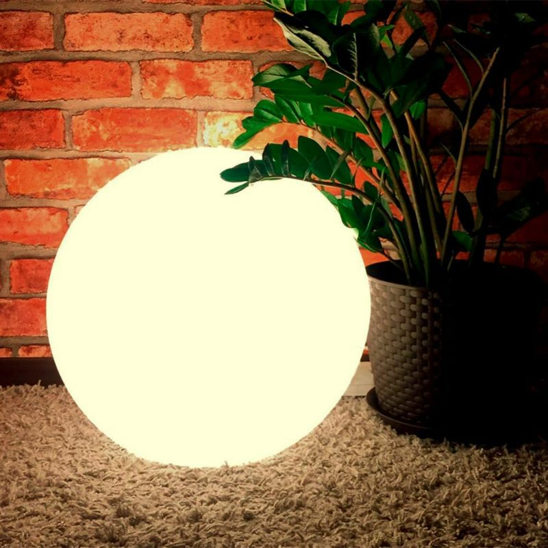 Photo 1 of Globe Floor Lamp, 14-inch LED Ball Light 