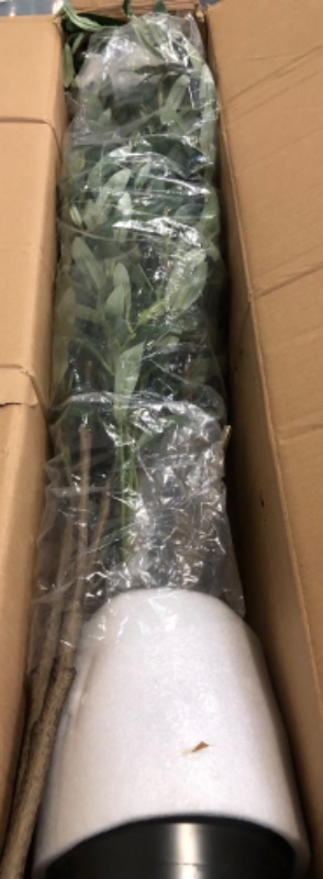 Photo 1 of Artificial Olive Trees 6ft, Faux Faux Olive Tree Indoor with Realistic Tall Fake Plant Tree Trunk and Fruits,Olive Branches Silk Plants for Home Room Office Decor and Housewarming Gift
