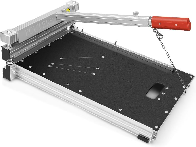 Photo 1 of Heavy Duty Laminate Floor Cutter, ECUTERS 13“ Vinyl Floor Cutter with Wheels, Vinyl Plank Cutter Tile Angle Length Cutting 16mm Thick Flooring Tools - Engineer Wood Parquet LVP LVT VCT SPC WPC