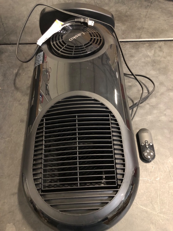 Photo 1 of LASKO 27" Motion X Console Space Heater with Remote Control , BLACK