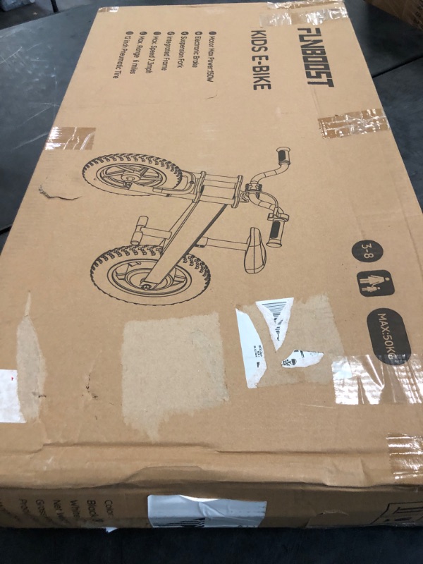Photo 1 of K2 Electric Balance Bike for Kids, 12 inch Pneumatic Tire Kids Electric Bike, 150W Peak Motor 24V/2AH Battery, Range 6 Miles, Suspension Fork, Adjustable Seat, Electric Motorcycle for Kids Ages 3-8