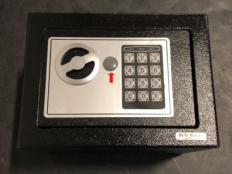 Photo 1 of Goldenkey Small Safe with Keys&Code for Money Cash and Coin, Digital Mini Kids Safe Bank for Home, 6.69"D x 9.05"W x 6.69"H, 0.236 Cu.Ft.
